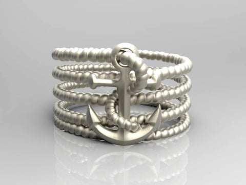 Anchor with rope Ring