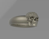 Orchideyed Skull Ring