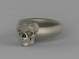 Orchideyed Skull Ring