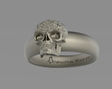 Orchideyed Skull Ring
