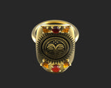 Tiki Shield Ring
