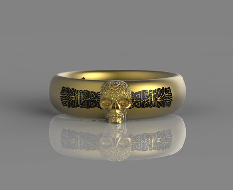 Tiki Skull Ring