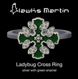 Ladybug Cross Ring