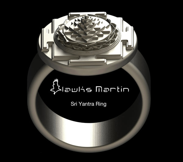 Shree Yantra Engraved Meru Kachua Hand Kraft Tortoise Ring For Men And Women
