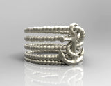 Anchor with rope Ring