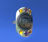 Tiki Shield Ring
